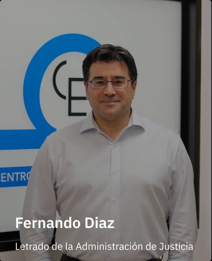 Fernando Díaz, Letrado de la Administración de Justicia y Director del SCT, preparador principal de CEJusticia